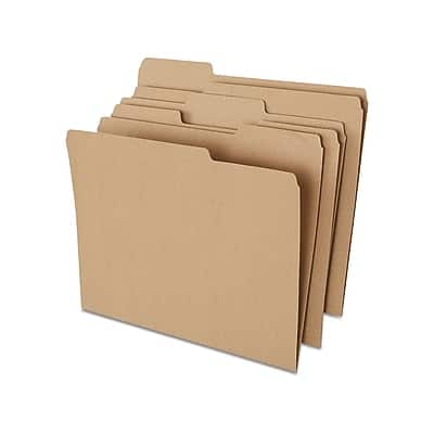 Staples - File Folders, 1/3-Cut Tab, Letter Size, 100/Box (ST509315-CC) - Kraft price history on PriceWatchPro