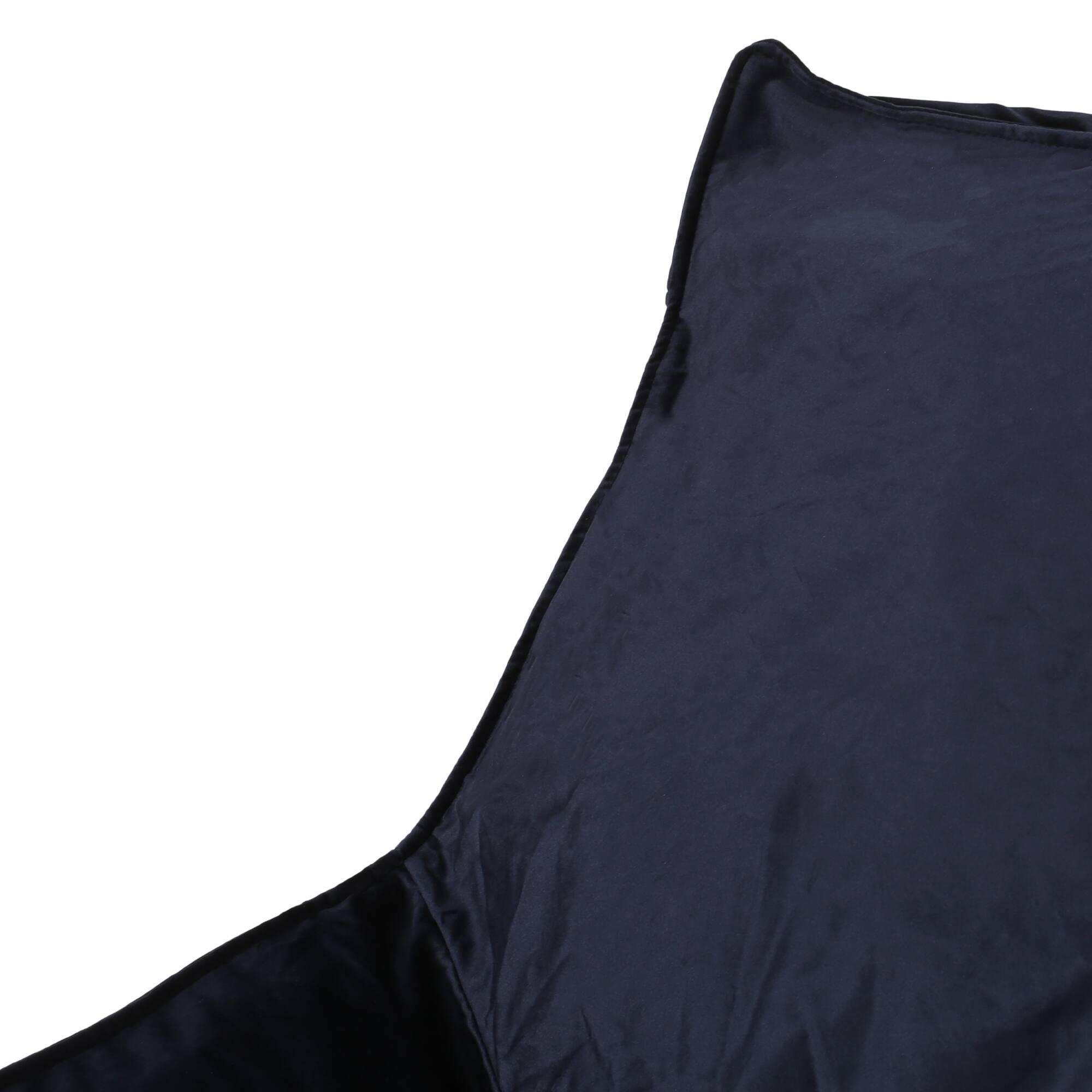 Alt View 1. GOODSILO - Luxurious Velveteen Bean Bag Chair with Comfortable Armrests for Cozy Seating - Dark Blue.