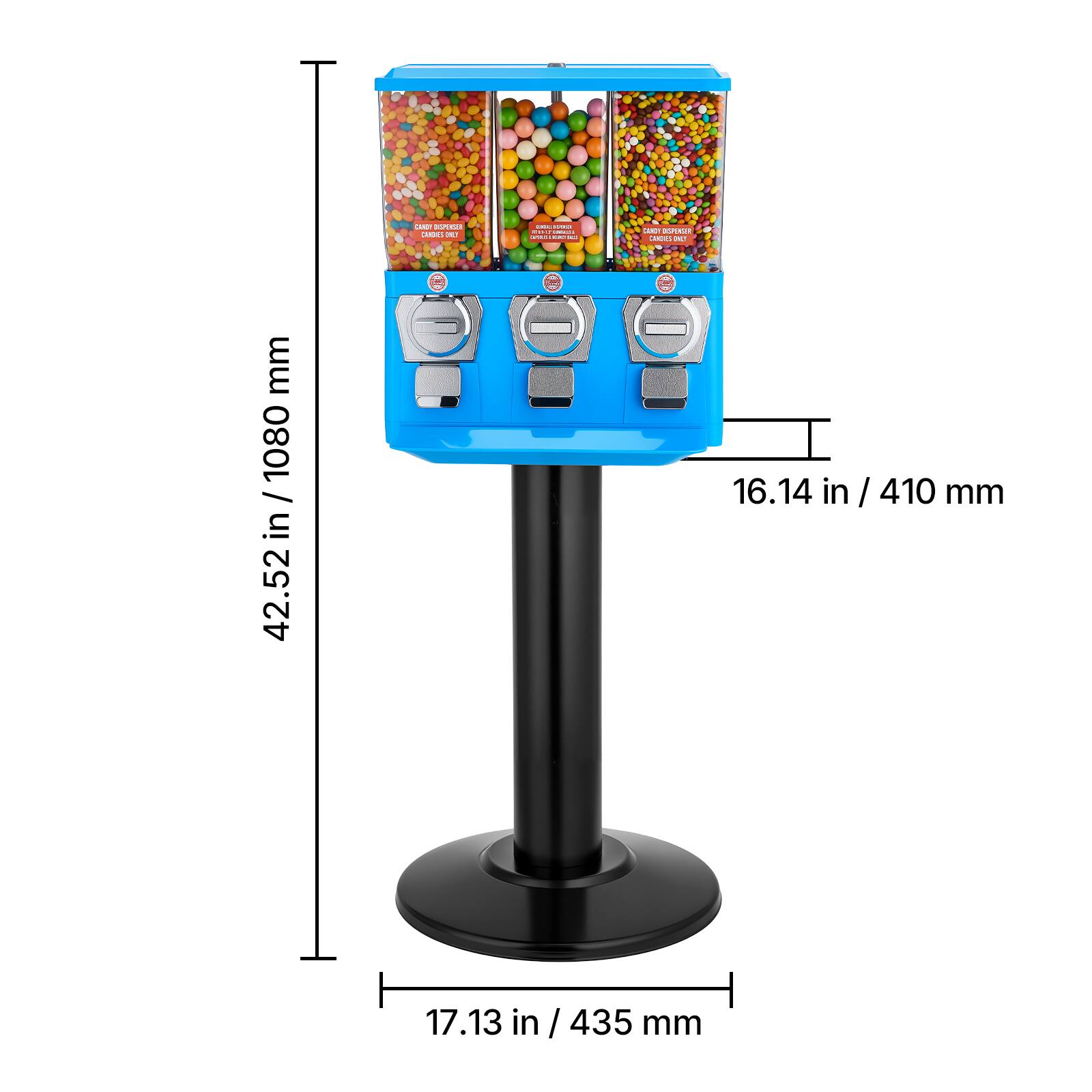 i i. Aa - i ad ..-. - PECIEEE | | I  STNN AO  mm 1080 / 42.52 in / 1080 in - 16.14 in in / 410 / mm 17.13 in / 435 mm