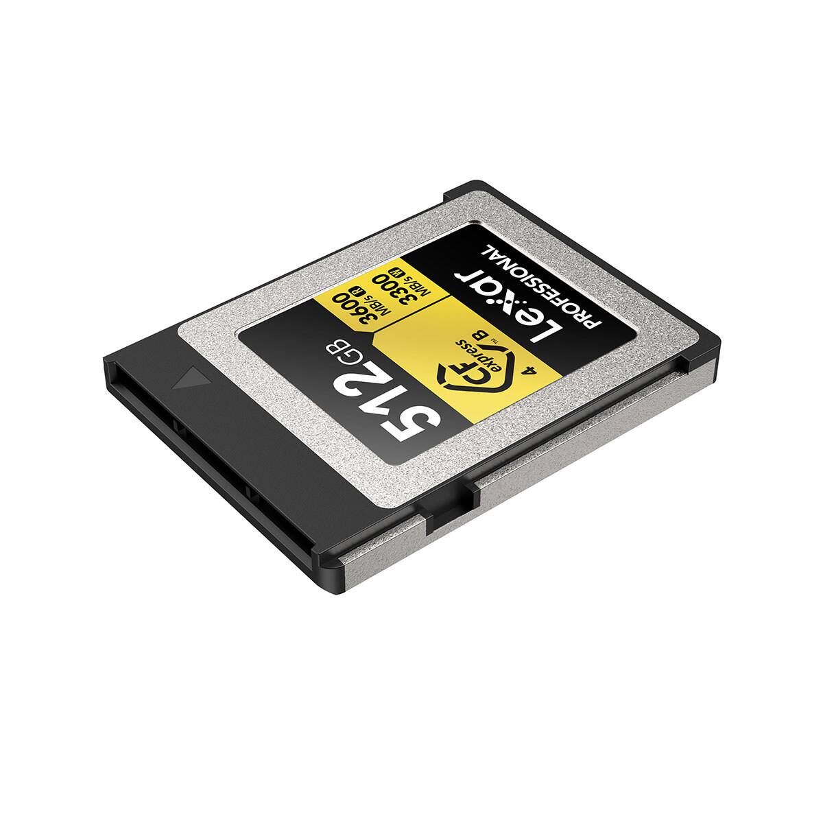 3 R S 3300 MB/s PROFESSIONAL 3600 MB/s FELL GB CFexpress 512G