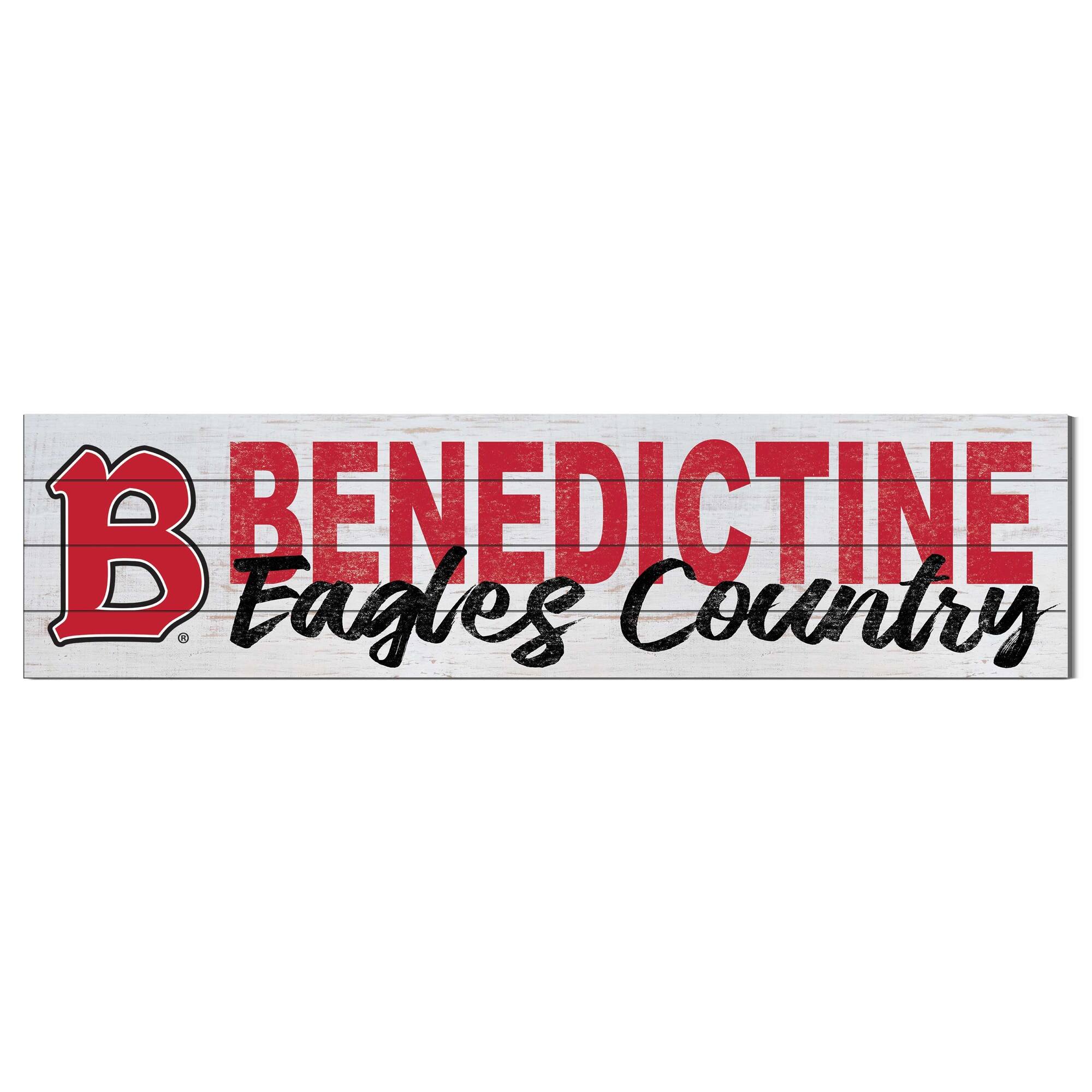 Benedictine Eagles 10'' x 40'' Logo Sign