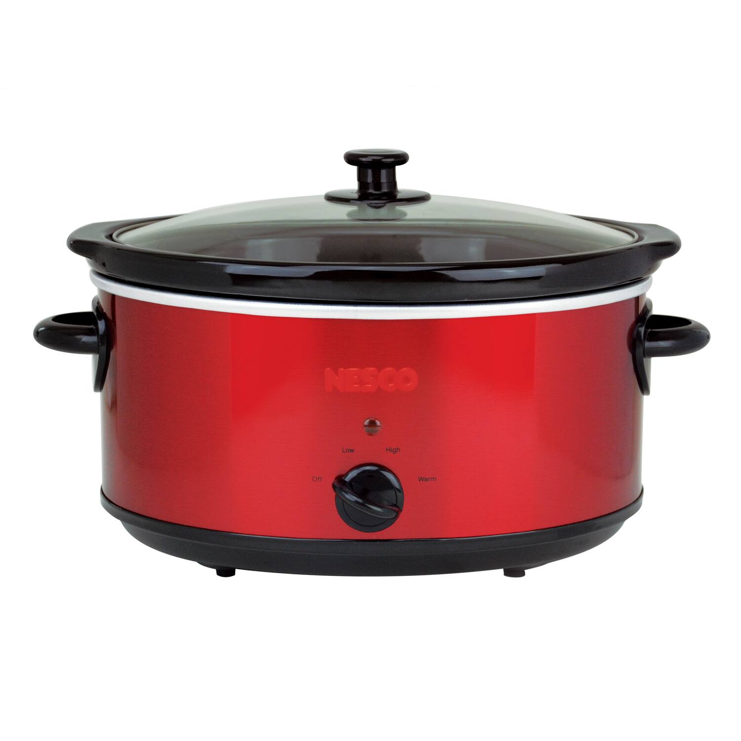 Nesco - Sc-6-22 6-qt. 275-watt Analog Stainless Steel Slow Cooker - Red
