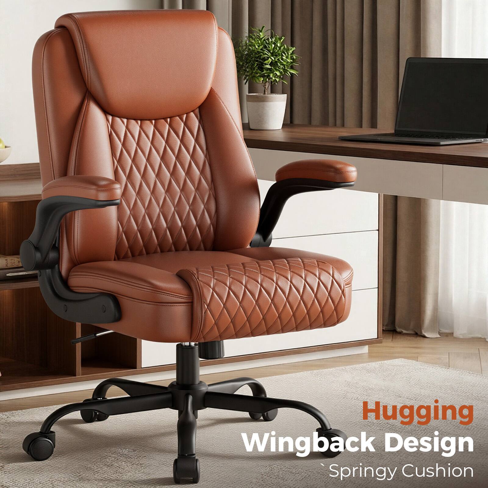 Hugging Wingback Design Springy Cushion