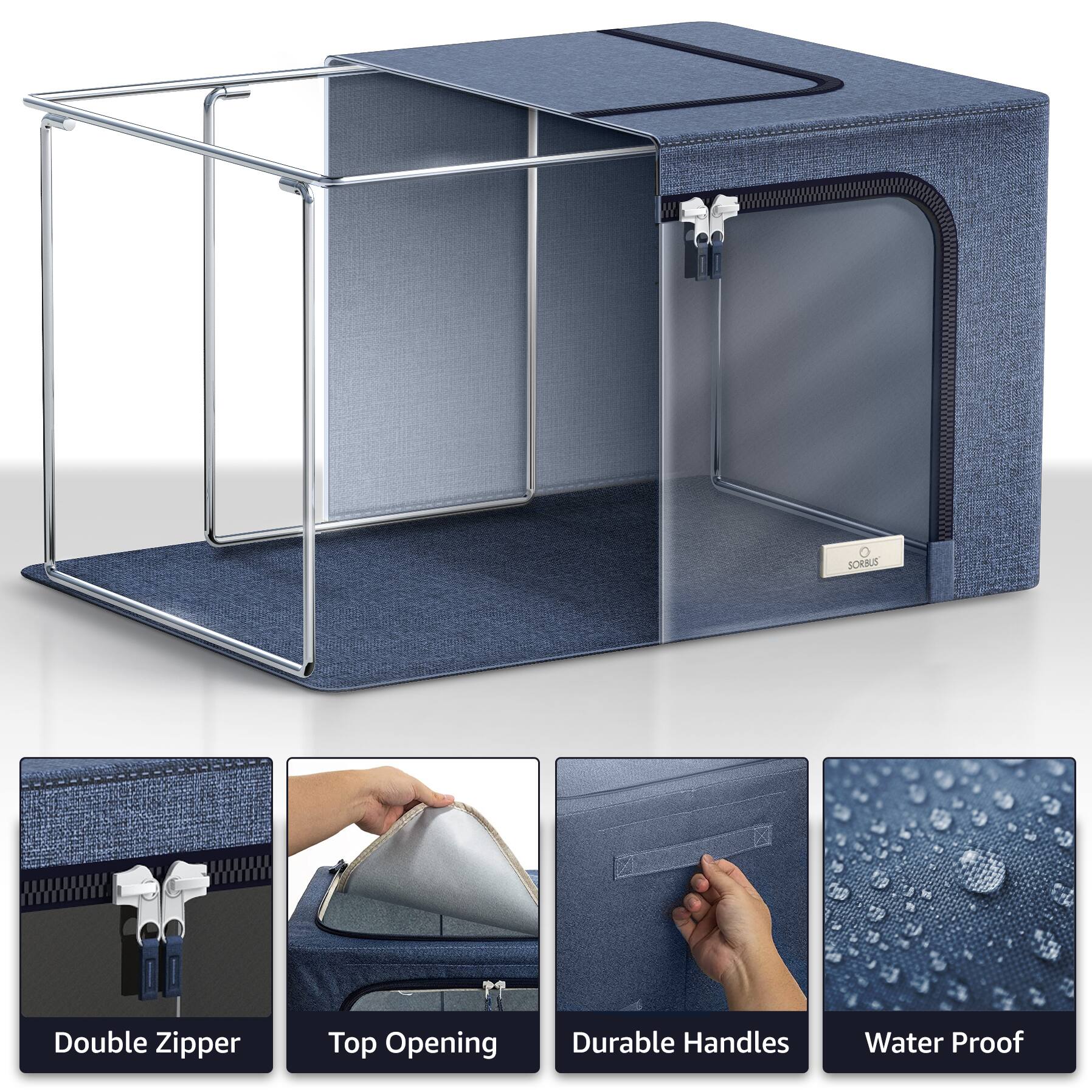 SORBUS Double Zipper Top Opening Durable Handles Water Proof

- Double Zipper
- Top Opening
- Durable Handles
- Water Proof