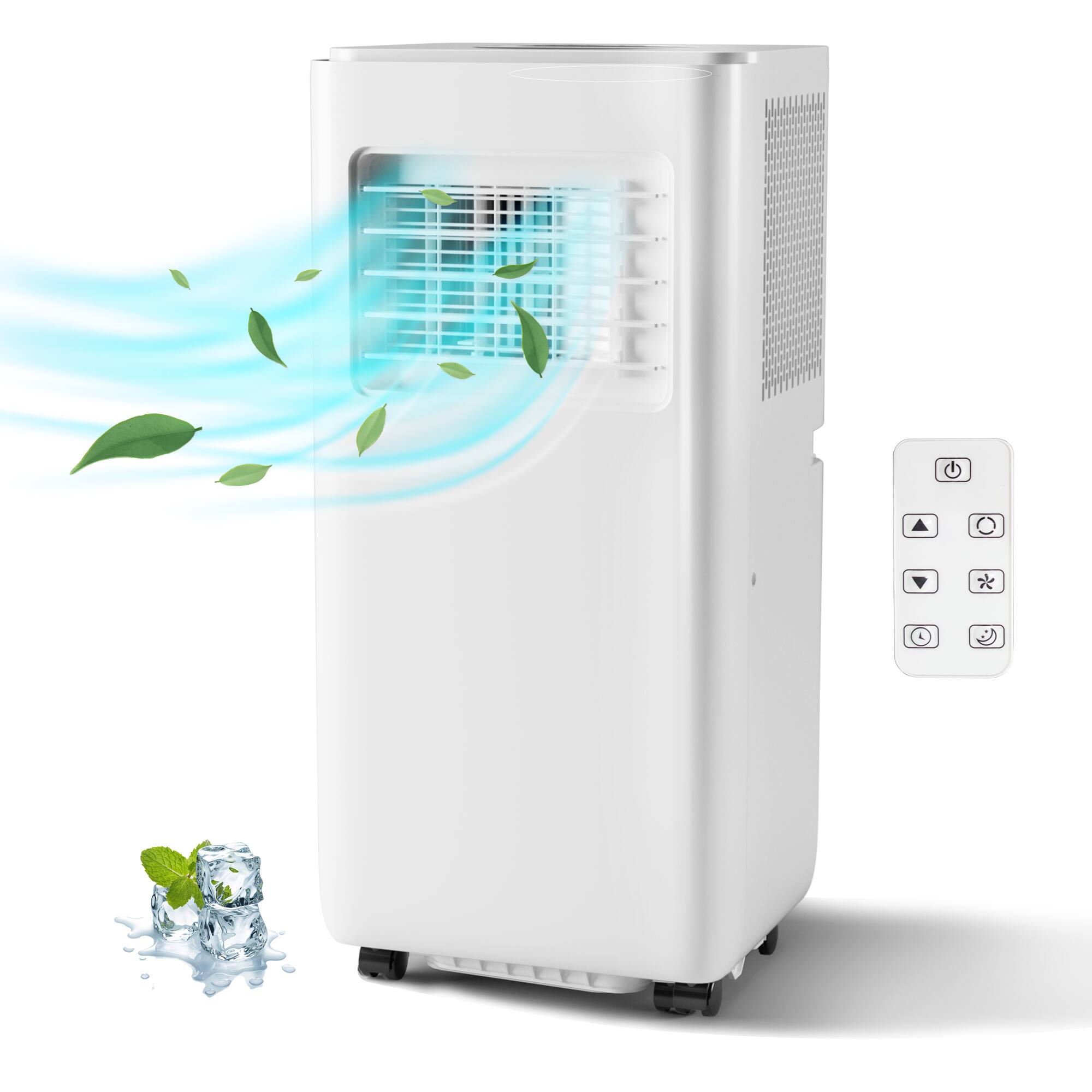 Alt View 2. TROPOW - 8000 BTU Portable Air Conditioner,for Small Rooms and Offices Up to 350 Sq.Ft. - white.