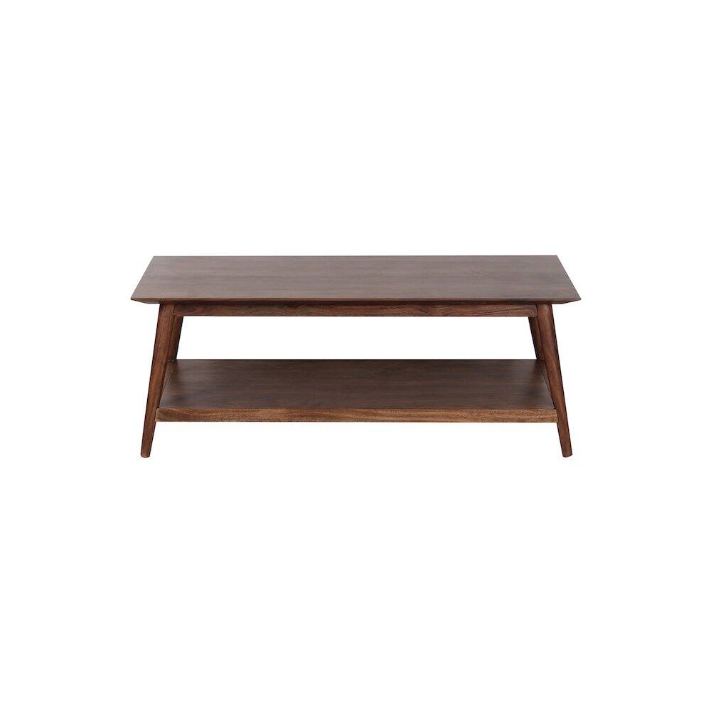 Left. Porter Designs - Portola Solid Acacia Wood Coffee Table - Brown.