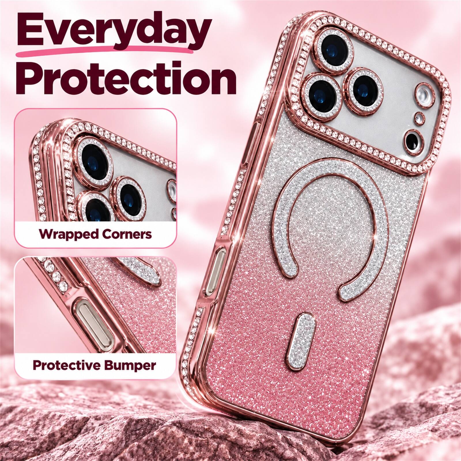 Everyday Protection  
Wrapped Corners  
Protective Bumper