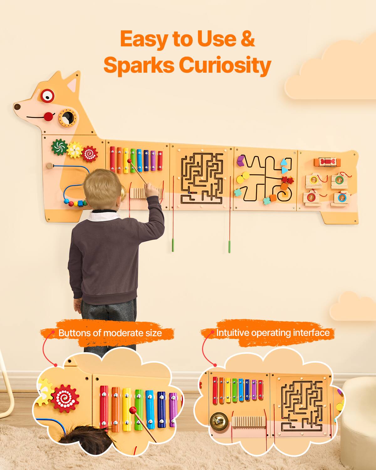 Easy to Use & Sparks Curiosity

Buttons of moderate size

Intuitive operating interface