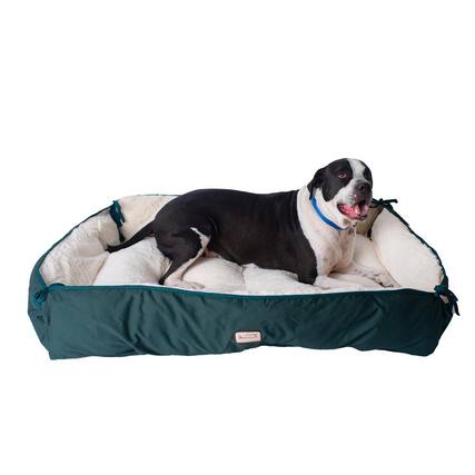 Front. Armarkat - Large Laurel Green and Ivory Pet Bed And Mat - Green.
