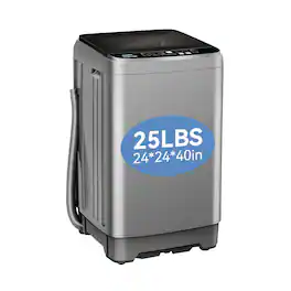 Krib Bling 9KG Portable Top Load Washer with Built-in Drain Pump & 10 Programs