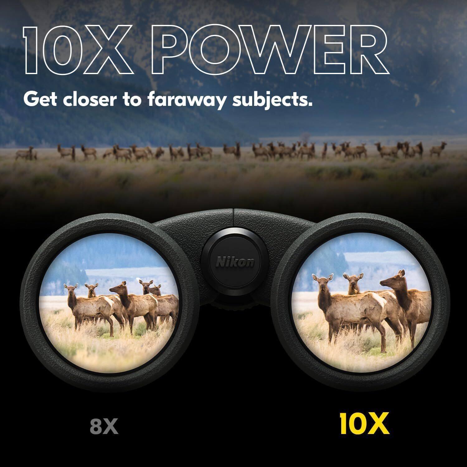10X POWER  
Get closer to faraway subjects.  

8X  
10X