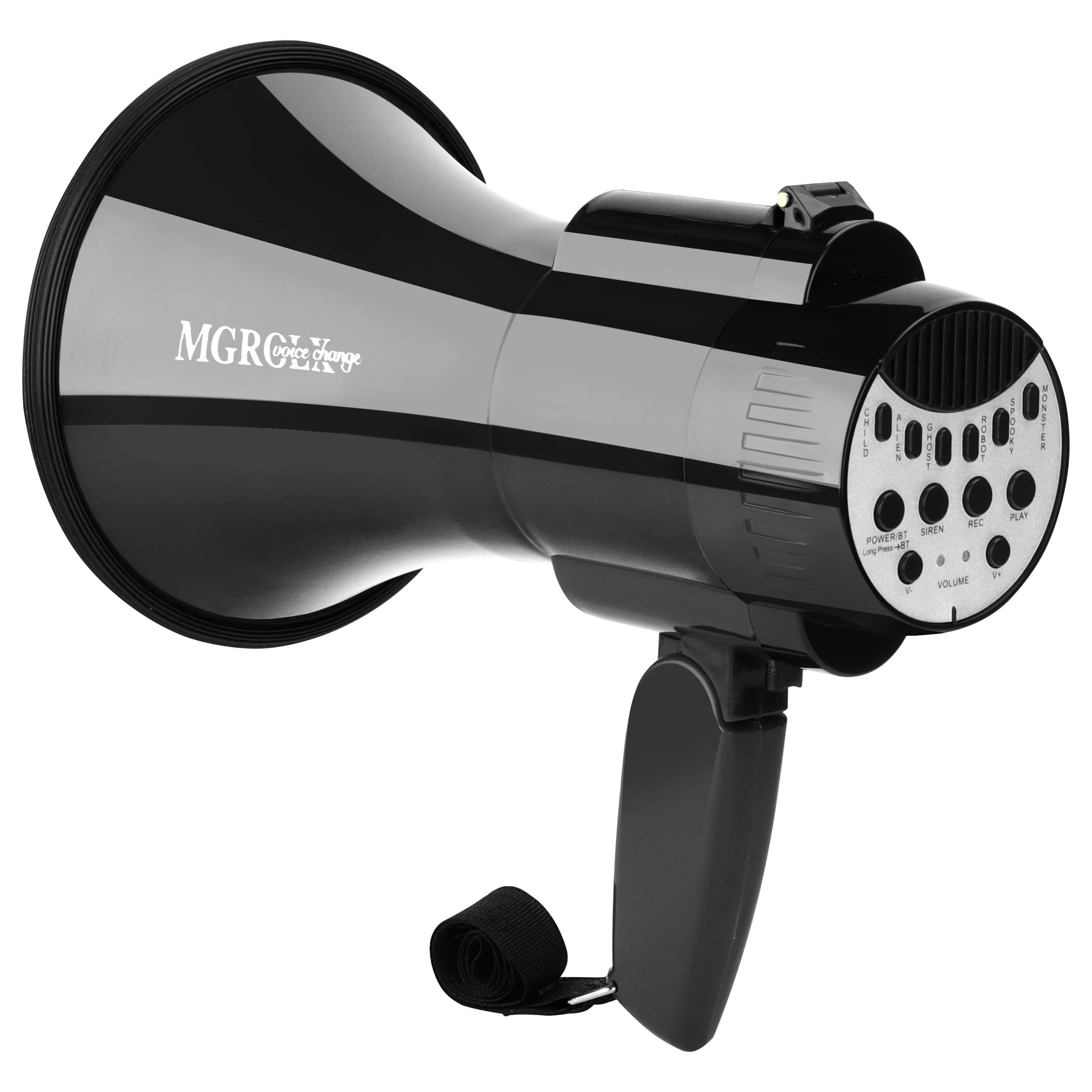 MGRC Voice Change

MOUSER
LOUDER
SOFTER
VOLUME

POWERBIT SIREN
REC
PLAY

ALARM
CHIME
ROAR
ROBBY

Long Play Recorder