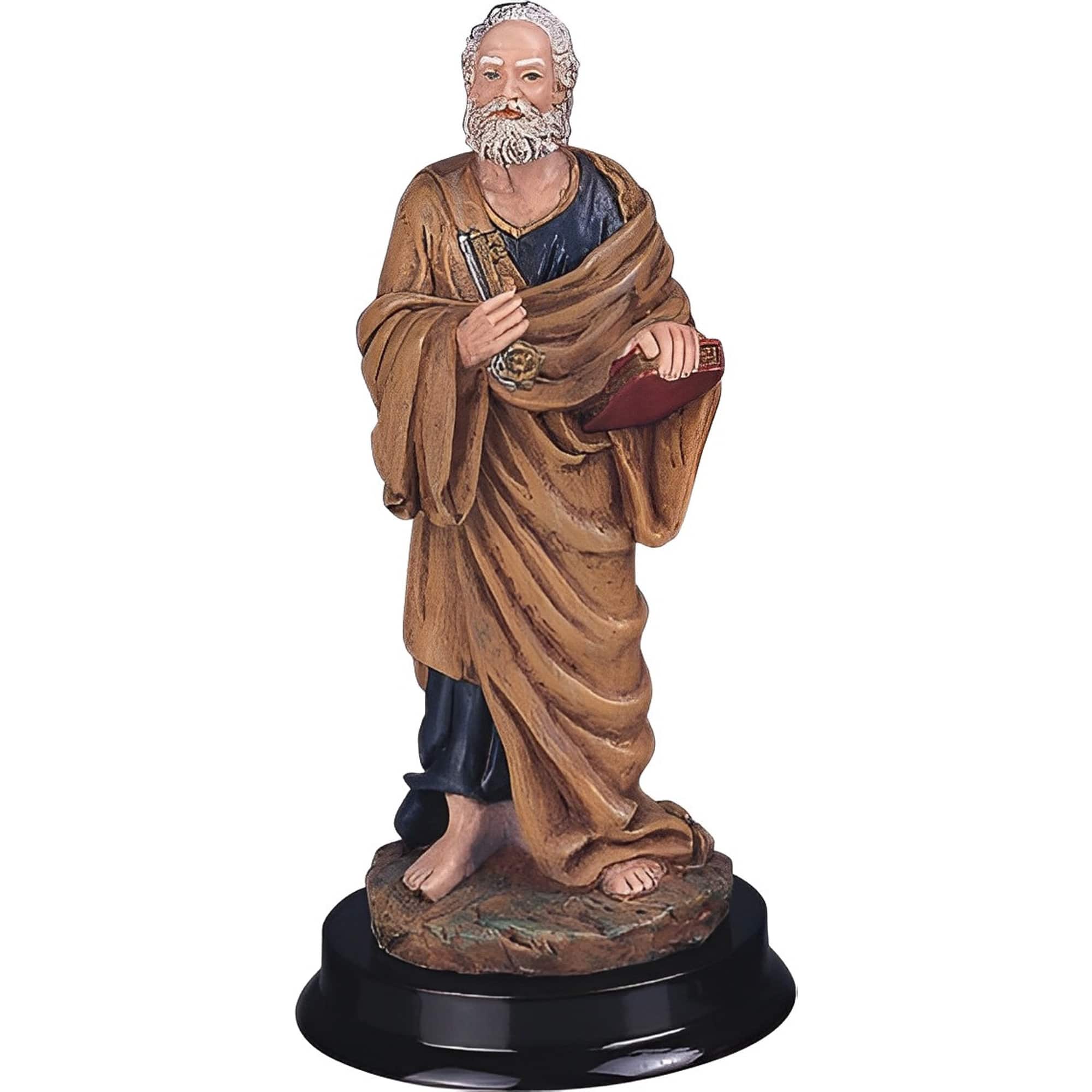 FC Design - 5"H Saint Peter Simon Peter Holy Figurine Statue Desk Tabletop Home Decor Gift - Multi-Color