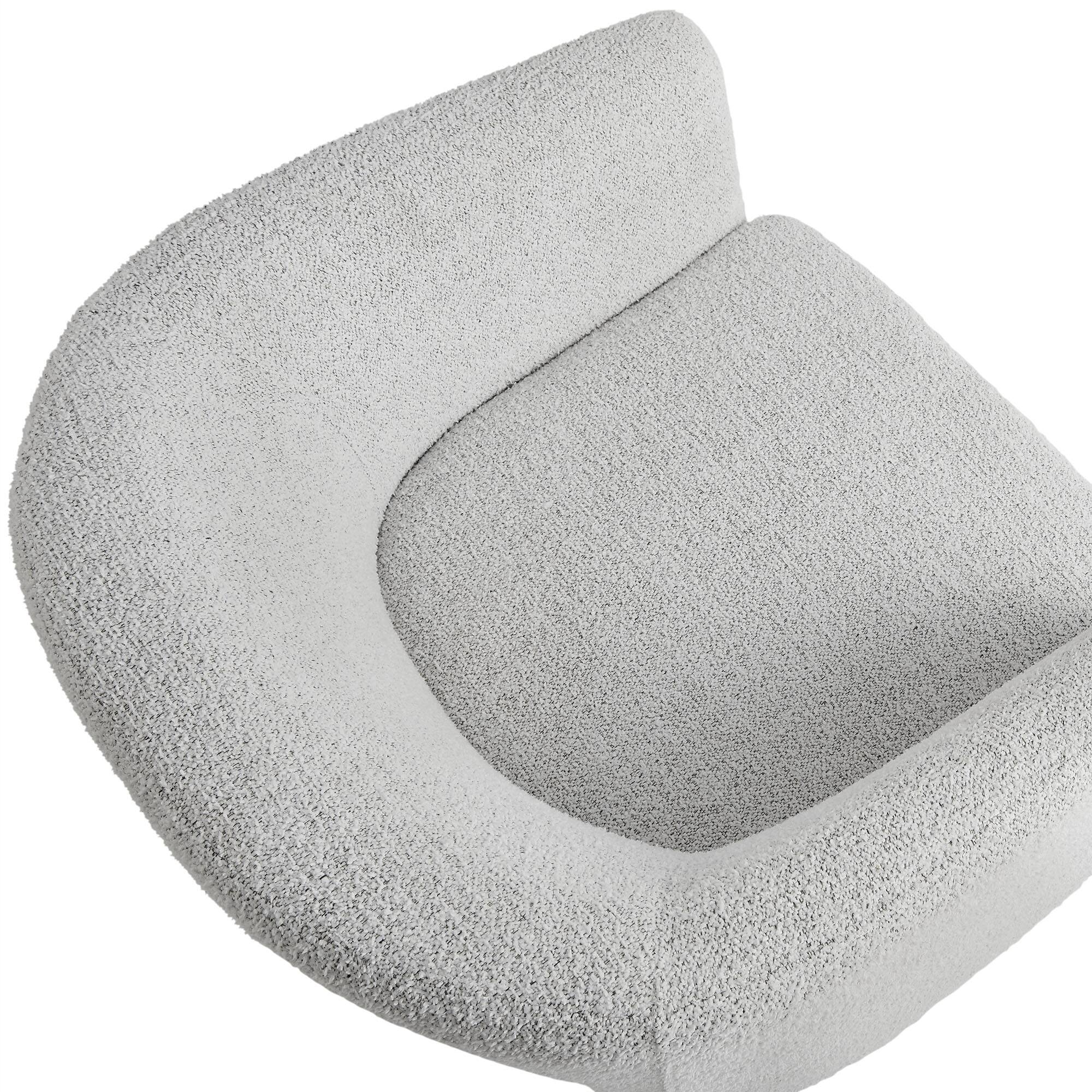 Alt View 5. Modway - Muse Boucle Fabric Barrel Accent Chair by Modway - Newsprint.