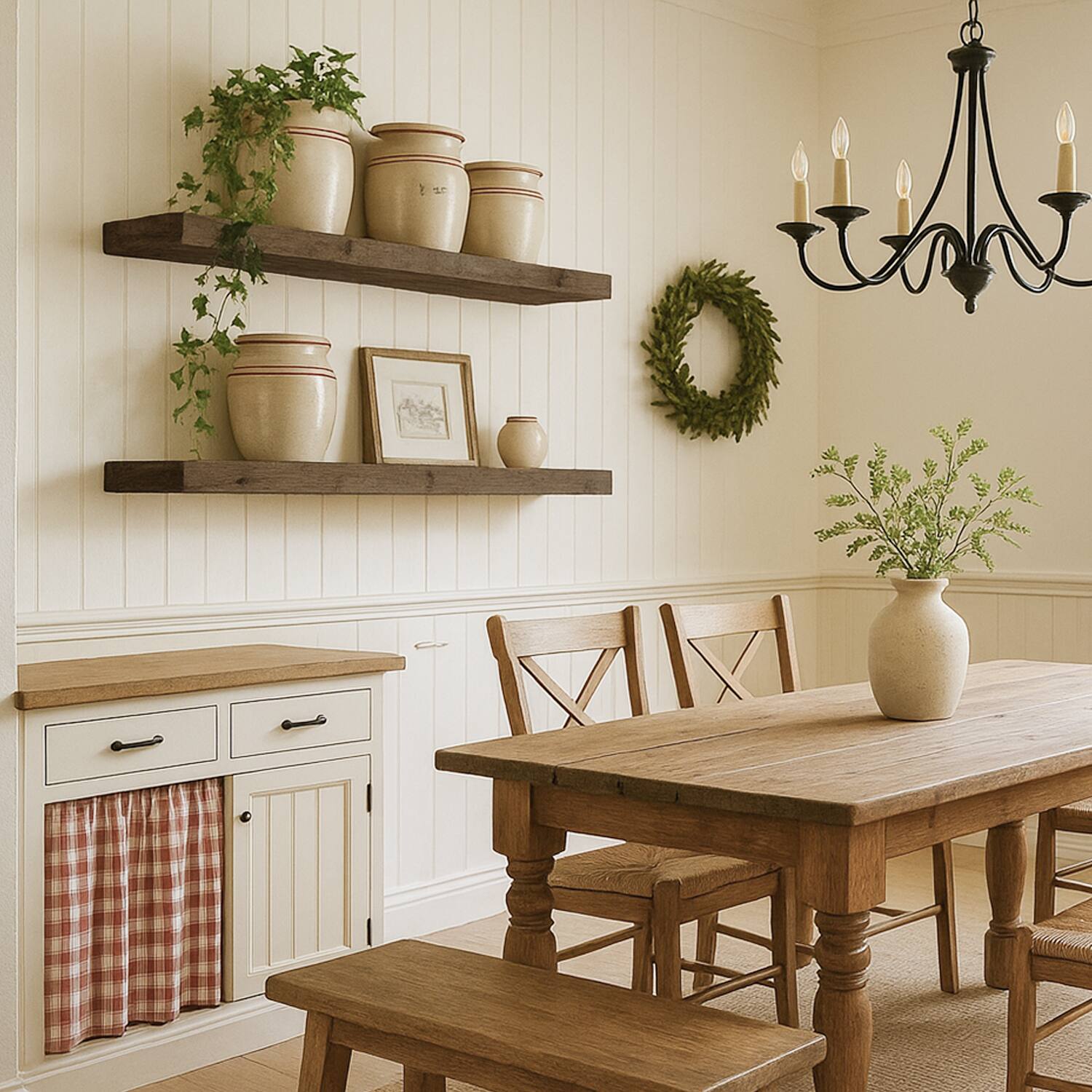 Alt View 4. BOMEDA - Floating Shelves for Wall, Wooden Mounted Wall Shelf for Room, Over Toilet Bathroom Shelves Storage, 36x7x1.5 in, 2 Pack - Smoke gray.