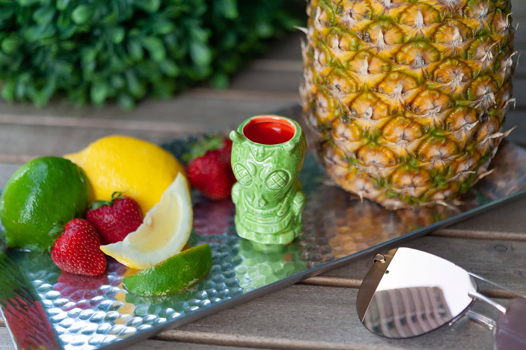 Alt View 3. ThinkGeek - Geeki Tikis Rick and Morty Krombopulos Mini Muglet | Holds 2 Ounces - Green.