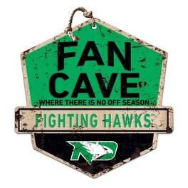 Jardine - North Dakota 20'' x 20'' Fan Cave Badge Sign - Green