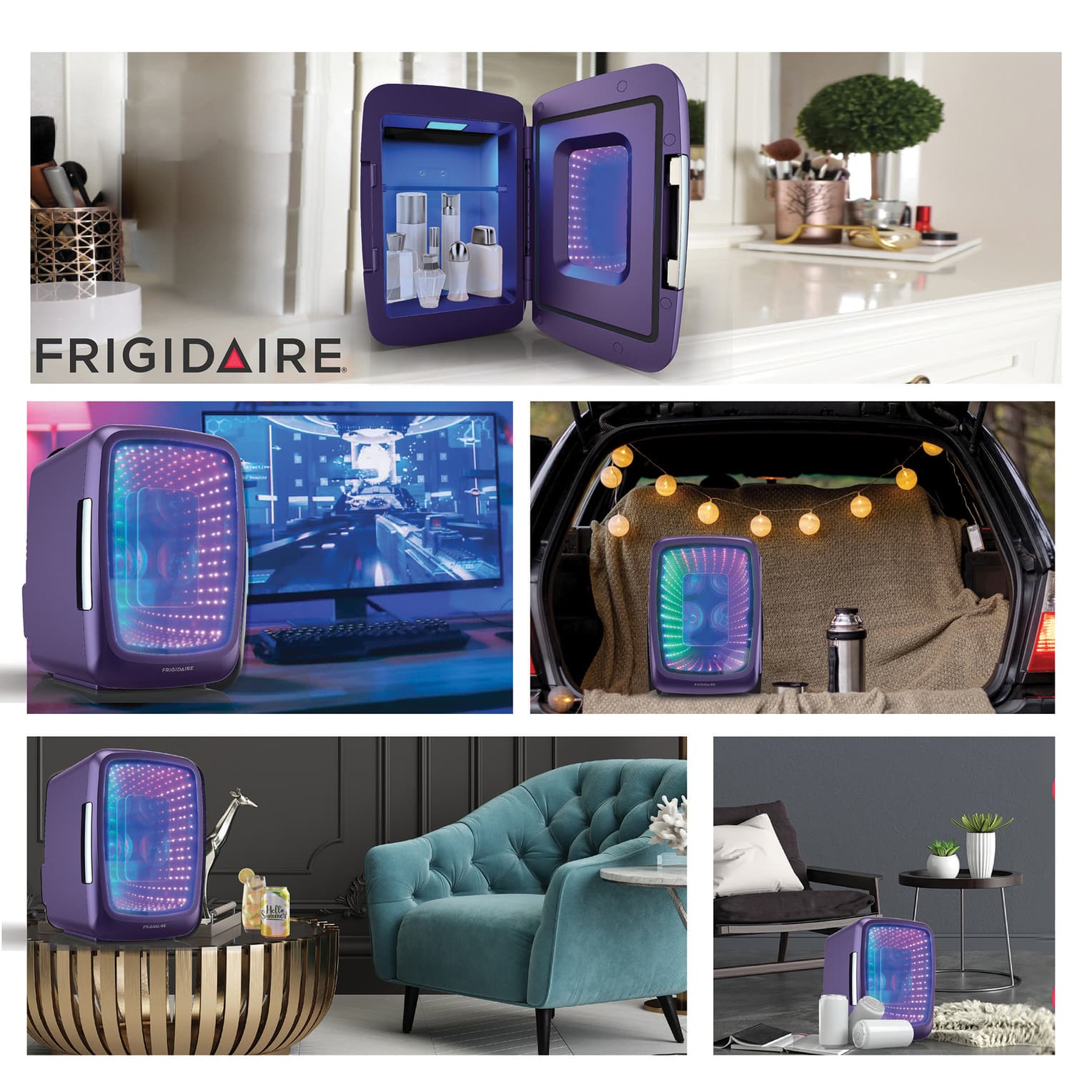 Frigidaire 6 Can Retro Gaming Light up Portable Beverage Mini