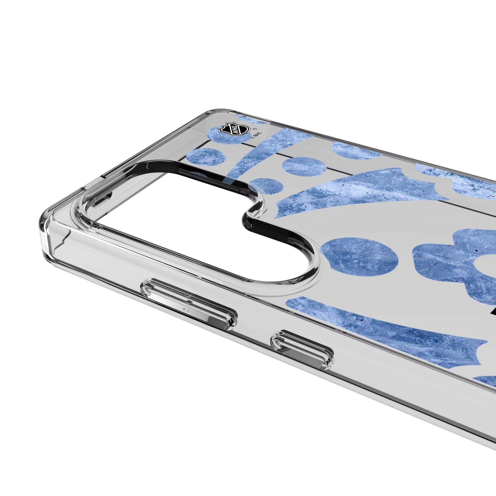 Alt View 2. Keyscaper - Los Angeles Kings Galaxy Clear Ice Case - S23 Ultra - Multicolor.