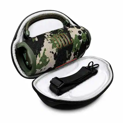 Front. JBL - Charge 6 Portable Waterproof Bluetooth Speaker with Carrying Case - Squad.