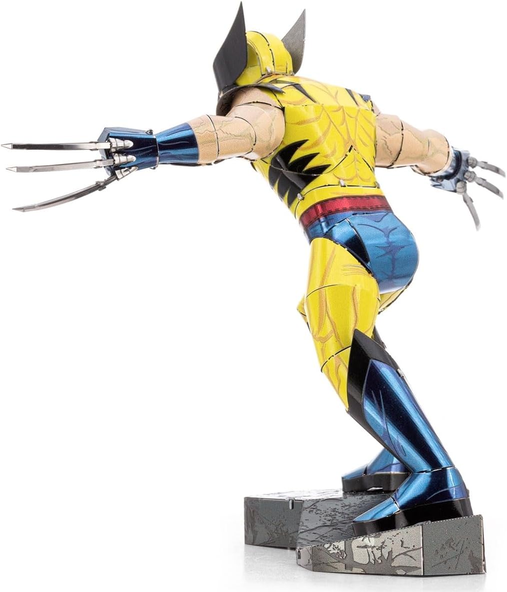 Alt View 1. Metal Earth - Metal Earth X-Men Wolverine 3D Metal Model Kit Fascinations - Silver.