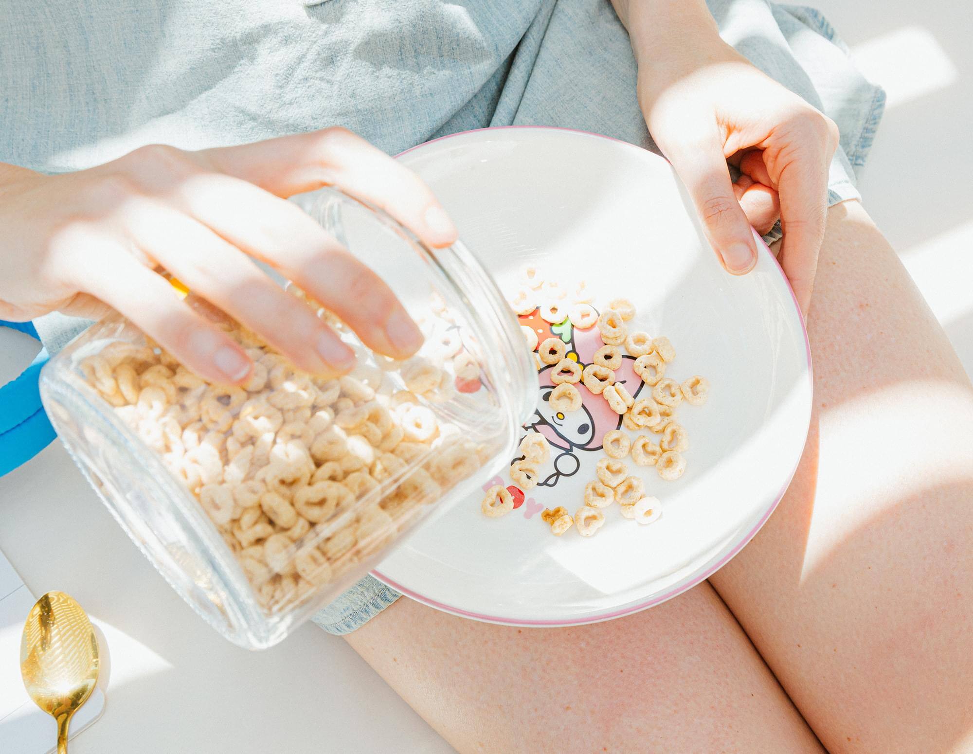 Alt View 5. Silver Buffalo - Sanrio My Melody Cupcake 9-Inch Ceramic Coupe Dinner Bowl - White.