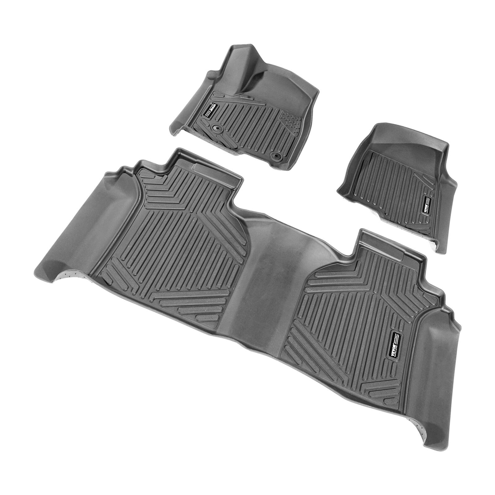 Alt View 5. VEVOR - Automotive Floor Mats, Fits for Chevrolet Silverado/GMC Sierra 1500, 2500/3500 HD 2019-2024/2020-2024 - Black.