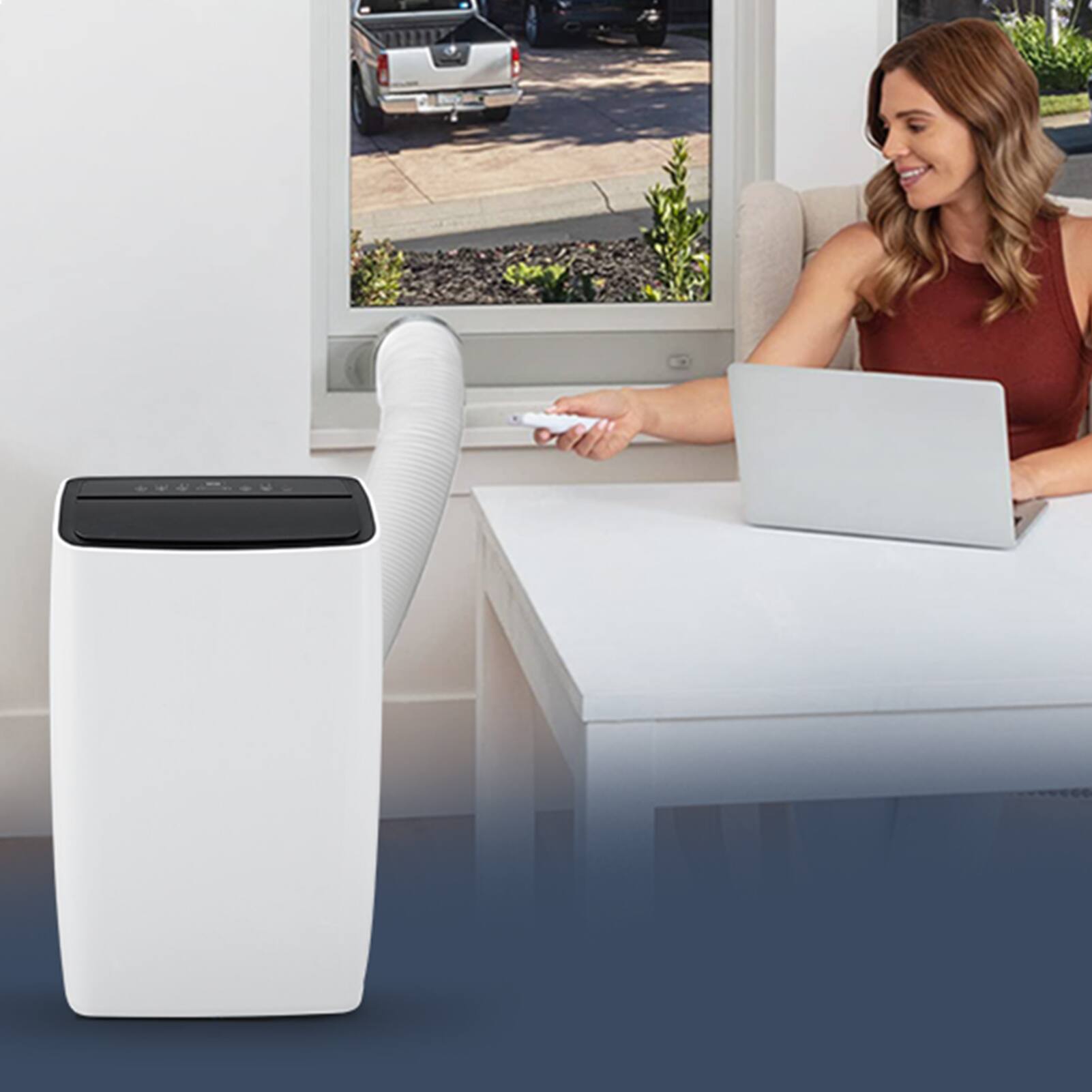 Alt View 1. TROPOW - 12,000 BTU Portable Air Conditioner,Fast Cooling for 550 Sq. Ft. - white.