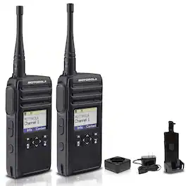 Motorola - DTR700 900 MHz Digital 2-Way Radio (50 Channels) (2-Pack) - Black