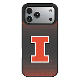 Keyscaper - NCAA - Illinois Fighting Illini Bump Case with 8.2ft Drop Protection - 16 Pro - Black