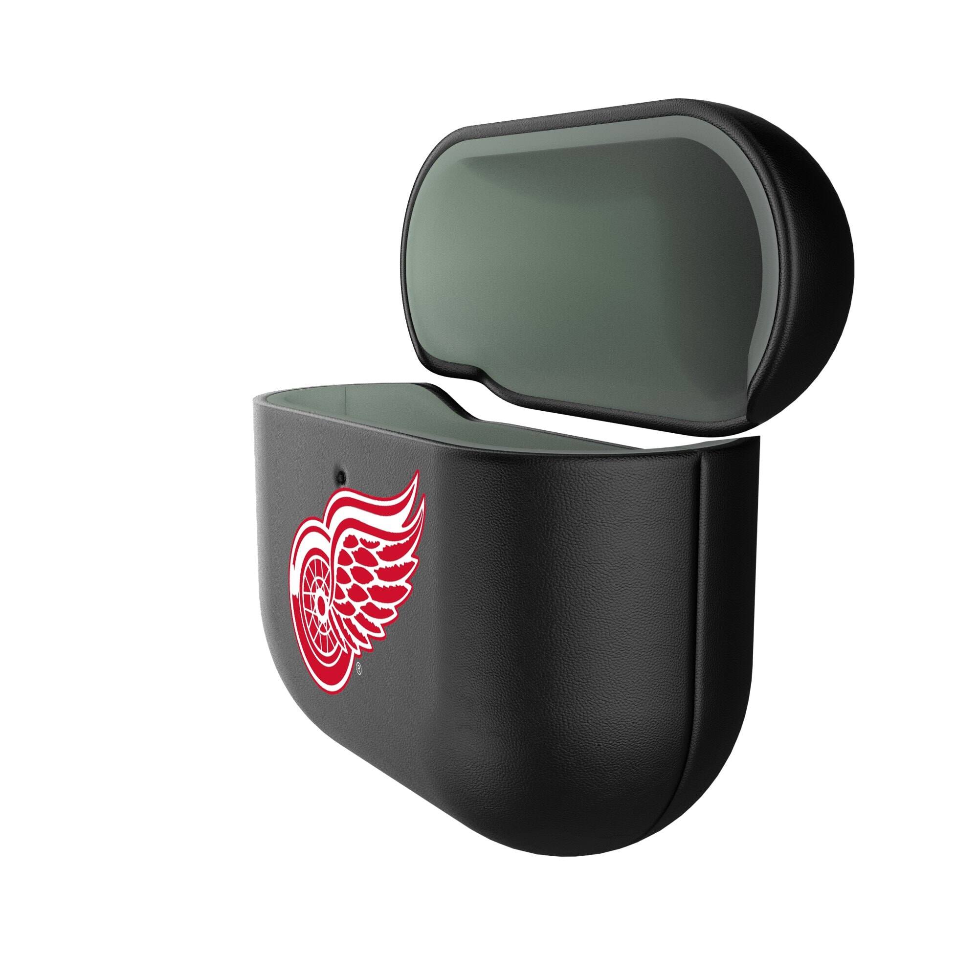 Alt View 1. Keyscaper - Detroit Red Wings Detroit Red Wings Insignia AirPods 4th Generation Case Cover - No Size - Black.