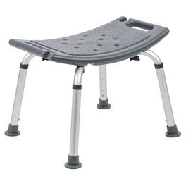 Emma + Oliver - Tool-Free 300 Lb. Capacity, Adjustable Bath & Shower Chair w/ Non-slip Feet - Gray