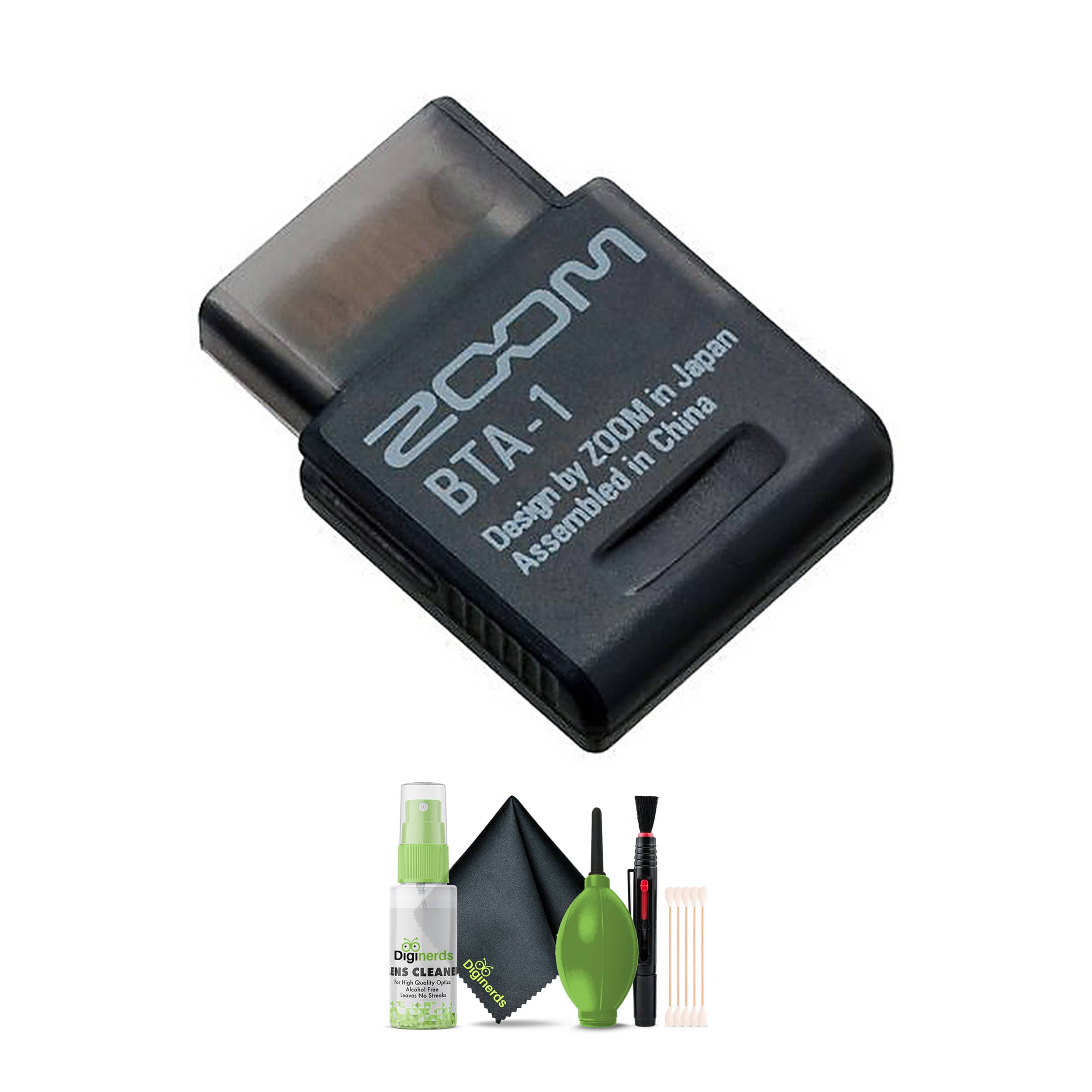 BTA-1 Bluetooth Adapter for Select Zoom Products, Cleaning Cloth - Black