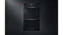 30" Viking RVL Series Double Electric Thermal-Convection Oven - Black Glass - Front_Zoom