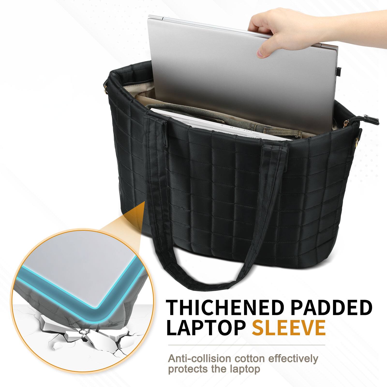 Thickened Padded Laptop Sleeve

Anti-collision cotton effectively protects the laptop