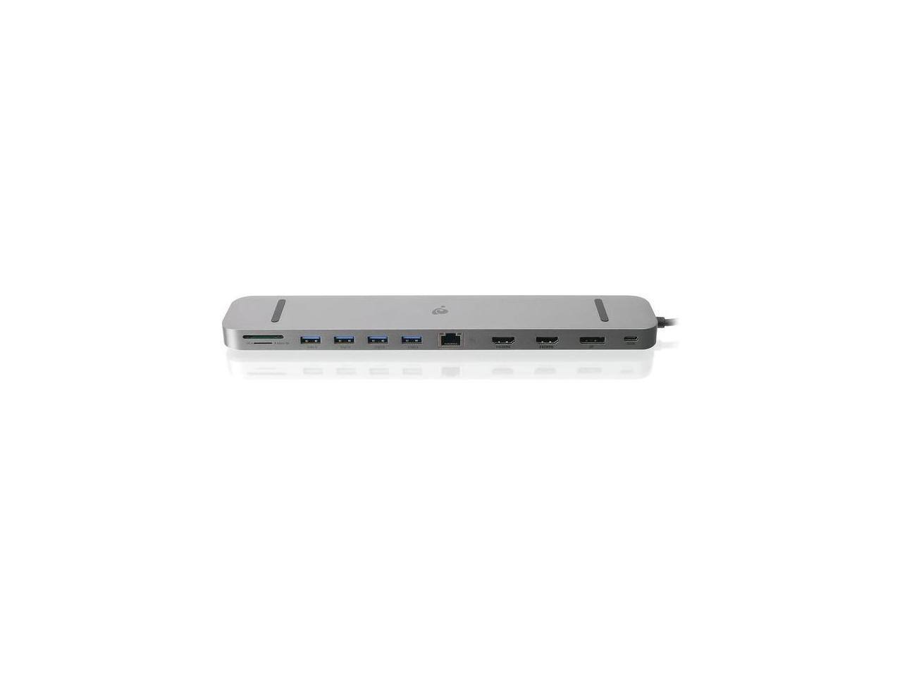 Alt View 2. IOGEAR - IOGEAR Dock Pro USB-C Triple HD Dock w/ PD 3.0 GUD3C4K3.