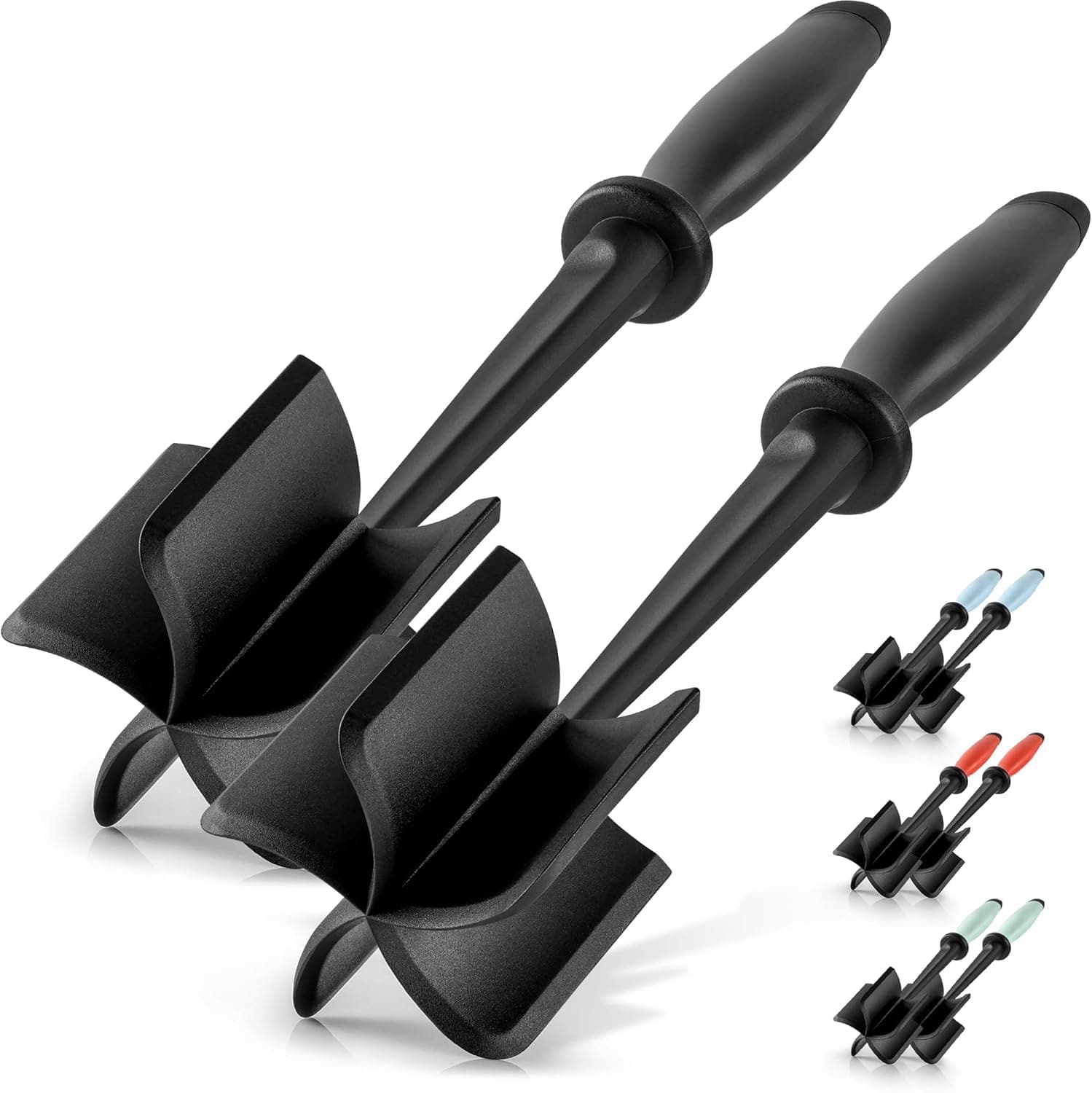 Zulay Kitchen - 2 Pack Ground Beef Chopper Tool Hamburger Smasher Tool - Black price history on PriceWatchPro