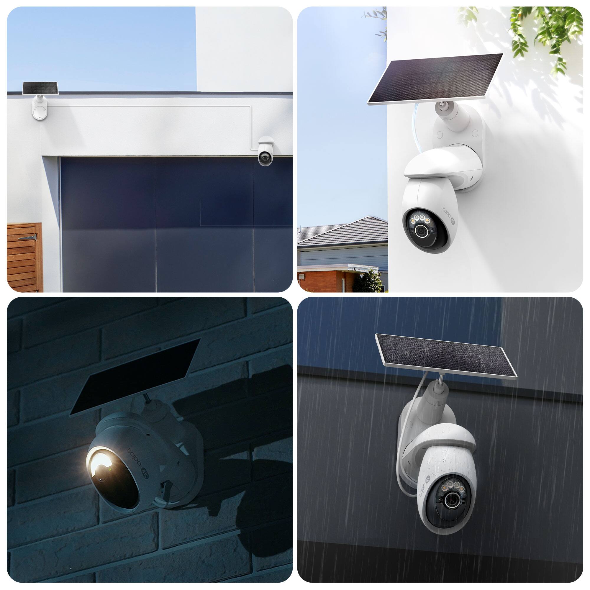 Alt View 15. TP-Link - Tapo Wireless Pan-Tilt 4K Ultra High Definition Video Security Camera, 360° Viewing, Solar Charged - No Monthly Fees - White.