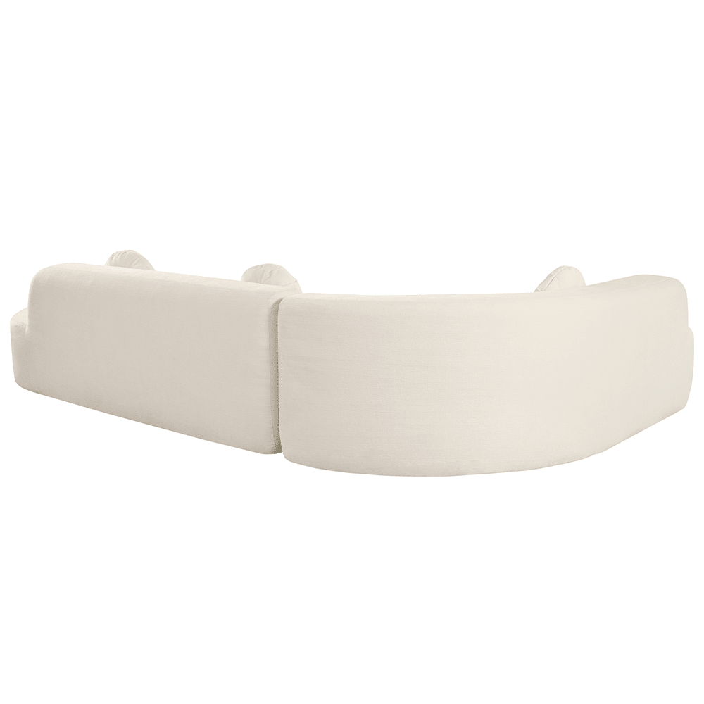 Alt View 4. Trinkets Crazed - Modular Sectional Sofa Cloud Sectional Couch, 122" Comfy L Shaped Sofa For Living Room - White.