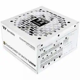 Thermaltake - TOUGHPOWER GT Snow 1200W - Snow - Internal - 120 V AC, 230 V AC Input - 3.3 V DC, 5 V DC, 12 V DC, -12 V DC