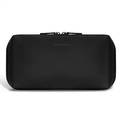 Front. Champs - Onyx Collection Toiletry Bag - Black.