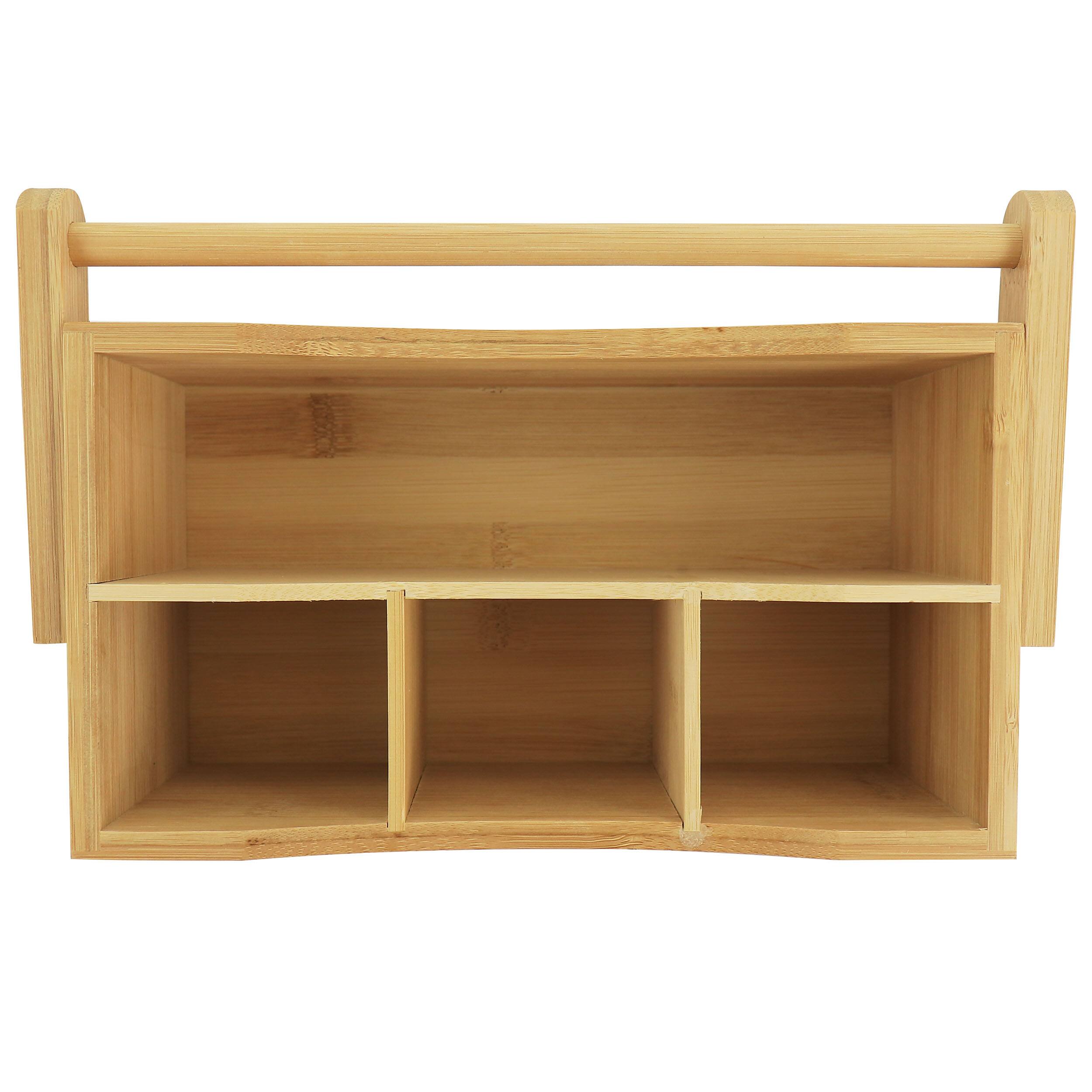 Alt View 2. Gibson - Gibson Home Sadler 11 Inch Portable Utensil Caddy - Brown.