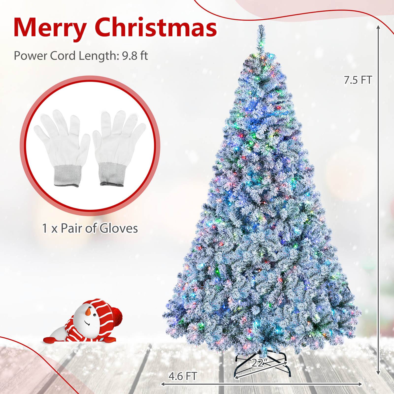 Merry Christmas  
Power Cord Length: 9.8 ft  
1 x Pair of Gloves  
7.5 FT  
4.6 FT  
22"