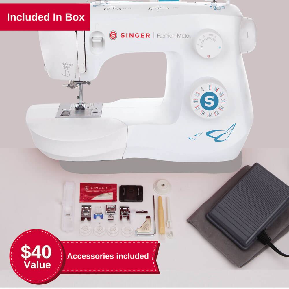 Included In Box

SINGER Fashion Mate

$40 Value

Accessories included