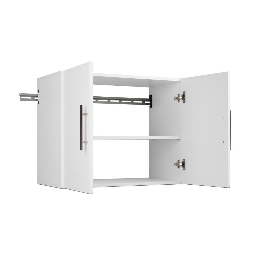Angle. Prepac - HangUps 30" Upper Storage Cabinet, White - White.