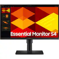 Samsung - 24" (S40GD) IPS FHD Borderless Business Monitor (DisplayPort, HDMI, USB) - Black - Front_Zoom