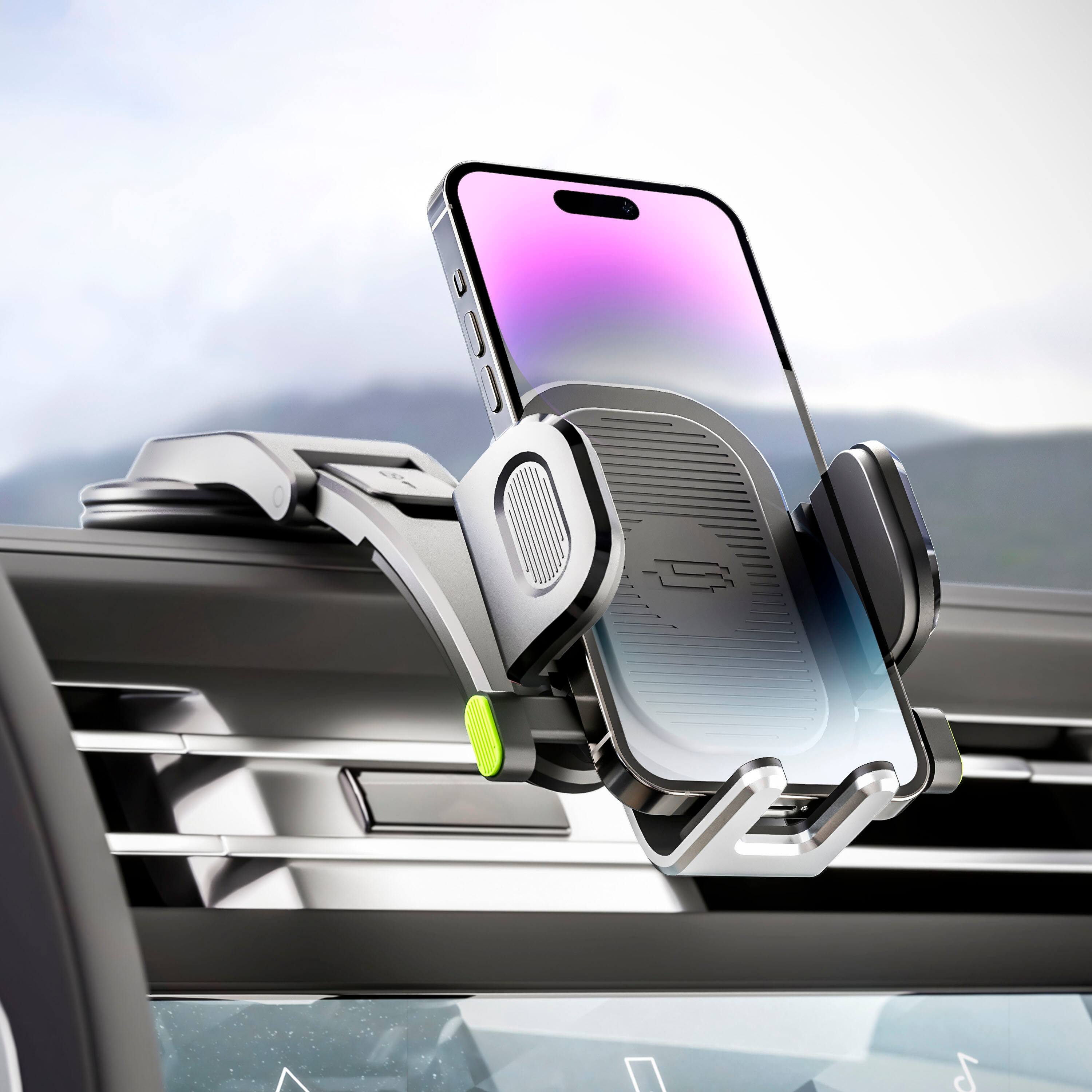 Alt View 17. Bracketron - OneClick Low-Profile Dash Mount - Black.