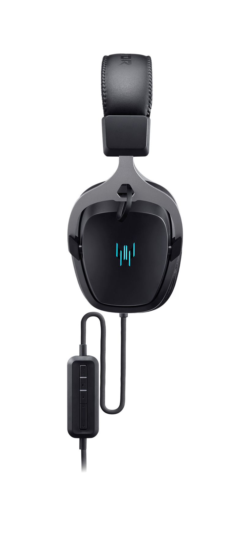 Back. Acer - Predator Galea 370 Wired Gaming Headset, 50mm Drivers, Virtual 7.1 Surround Sound, ENC Mic, USB - PHR350 - Black.