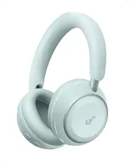 Soundcore - by Anker Space 2 Wireless Bluetoth Noise Cancelling Over-the-Ear Headphones with 50H ANC Playtime and All-Day Comfort - Seafoam Green