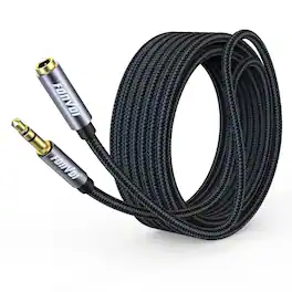 PARKER SLATER - 3.5mm Audio Extension Cable 20ft – Male to Female TRS, Black